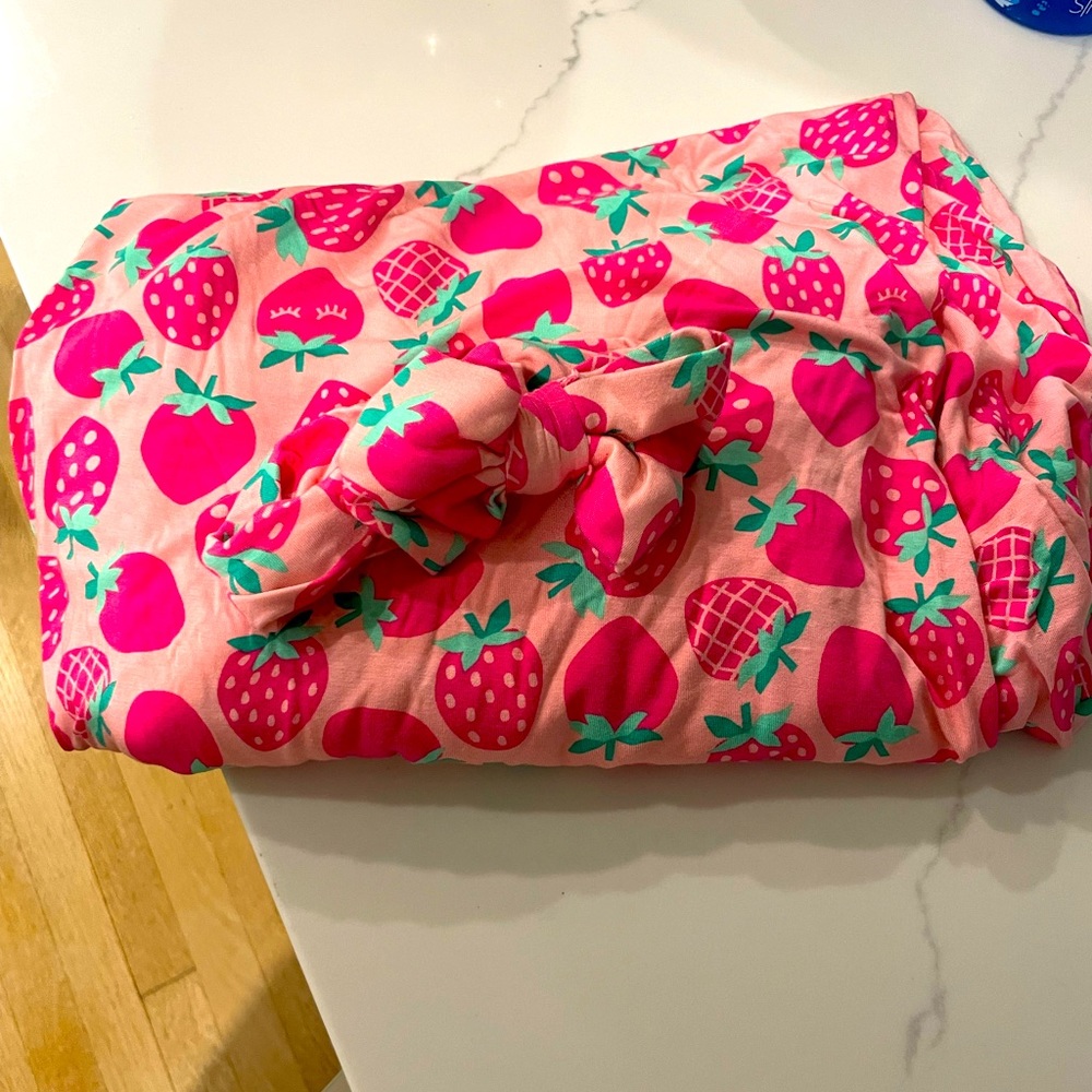 Little Sleepies swaddle with headband